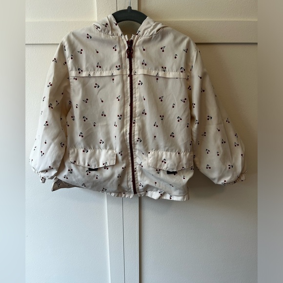 Zara Other - Zara Girls Cherry Lined Windbreaker Jacket‎ Size 4-5 Years